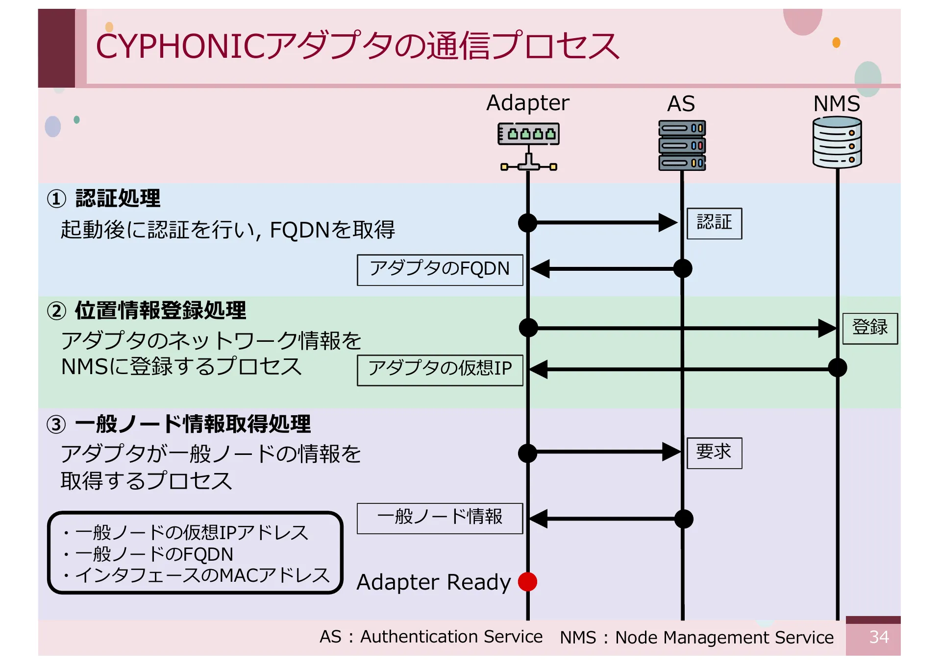 仮想 IPv4 アドレスを想定した CYPHONIC アダプタの設計と基礎評価 - Page 34