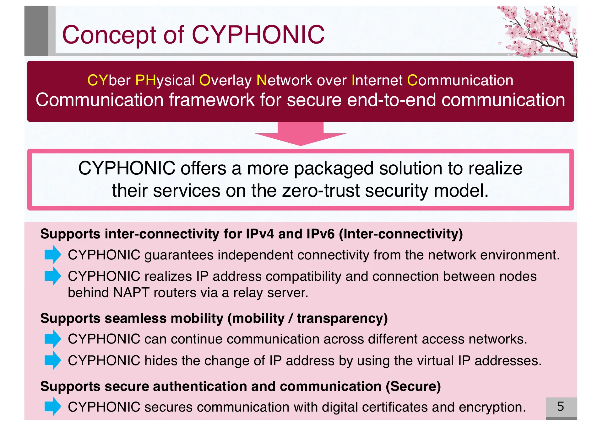 Design and Basic Evaluation of Virtual IPv4 based CYPHONIC adapter - Page 5