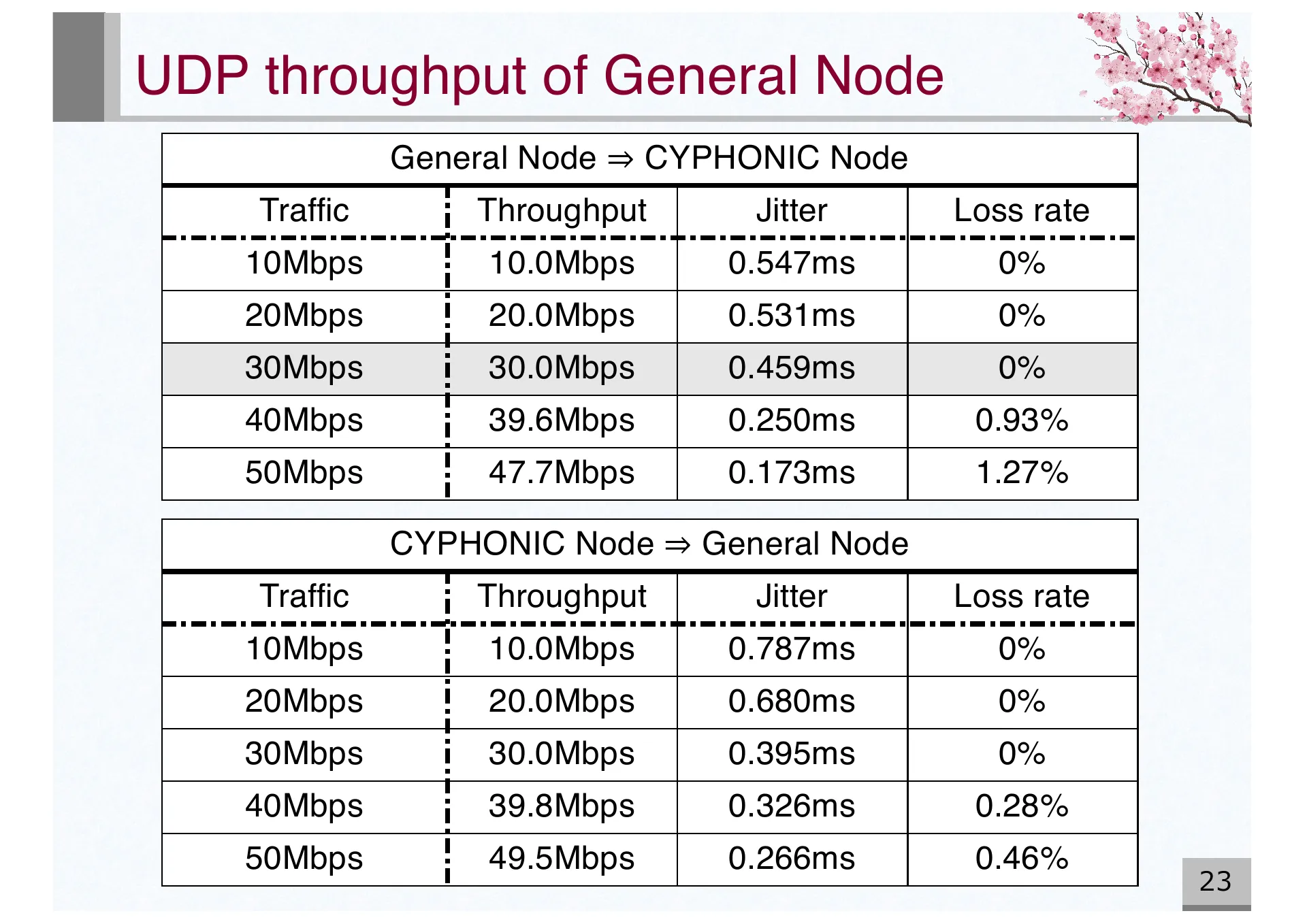 Design and Basic Evaluation of Virtual IPv4 based CYPHONIC adapter - Page 23