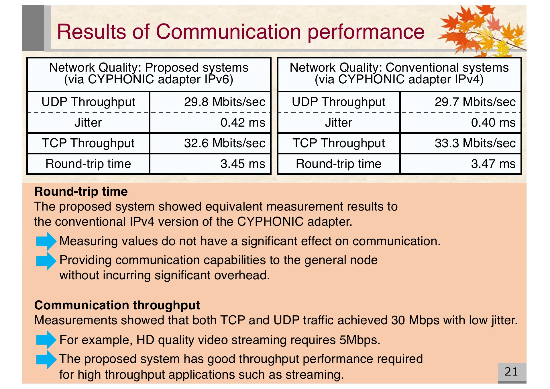 Proposal of an extended CYPHONIC adapter supporting general nodes using virtual IPv6 addresses - Page 21