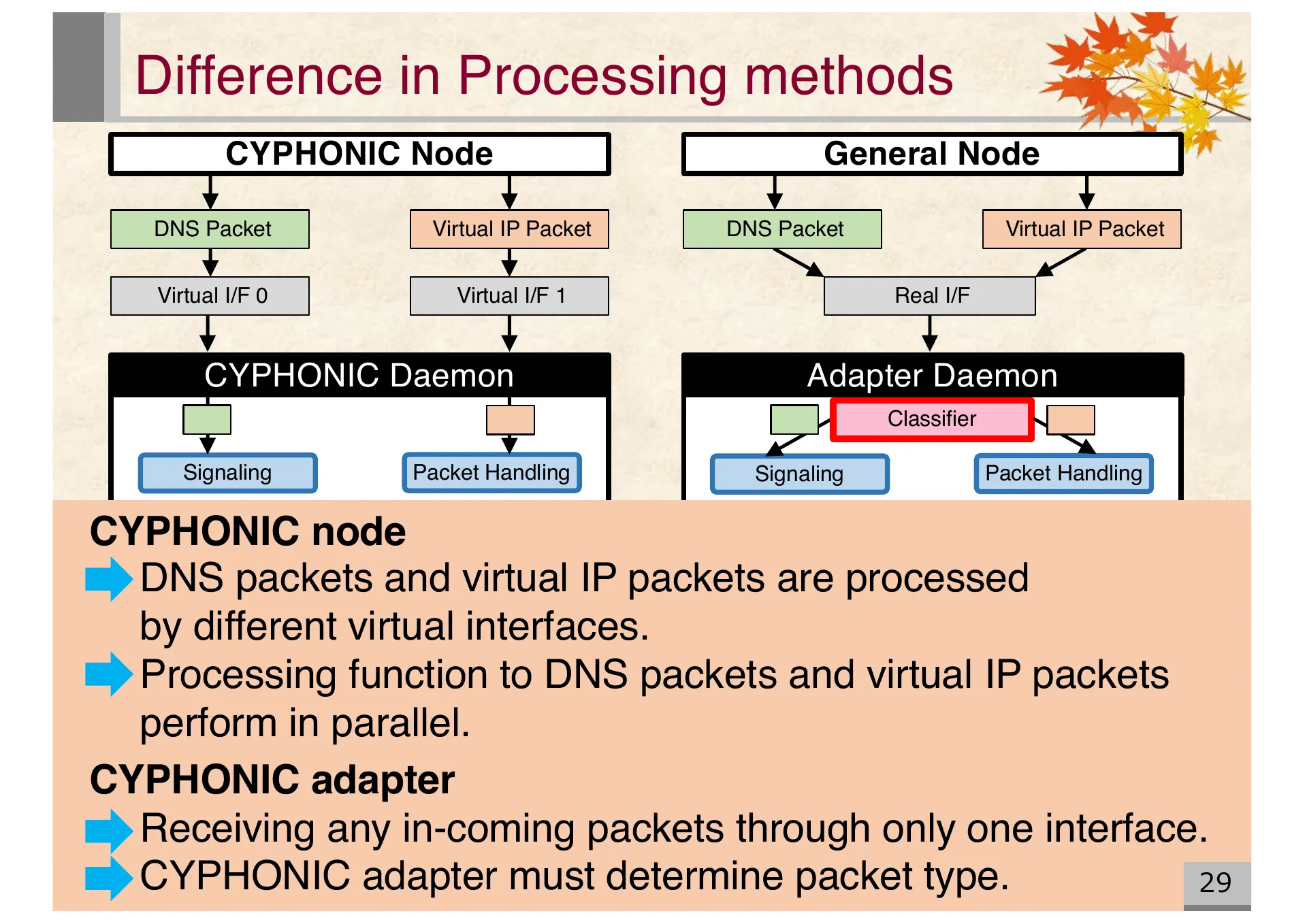 Proposal of an extended CYPHONIC adapter supporting general nodes using virtual IPv6 addresses - Page 29