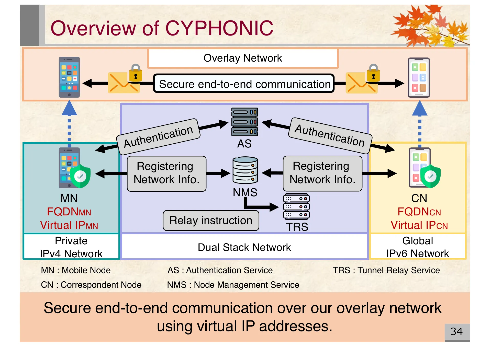 Proposal of an extended CYPHONIC adapter supporting general nodes using virtual IPv6 addresses - Page 34