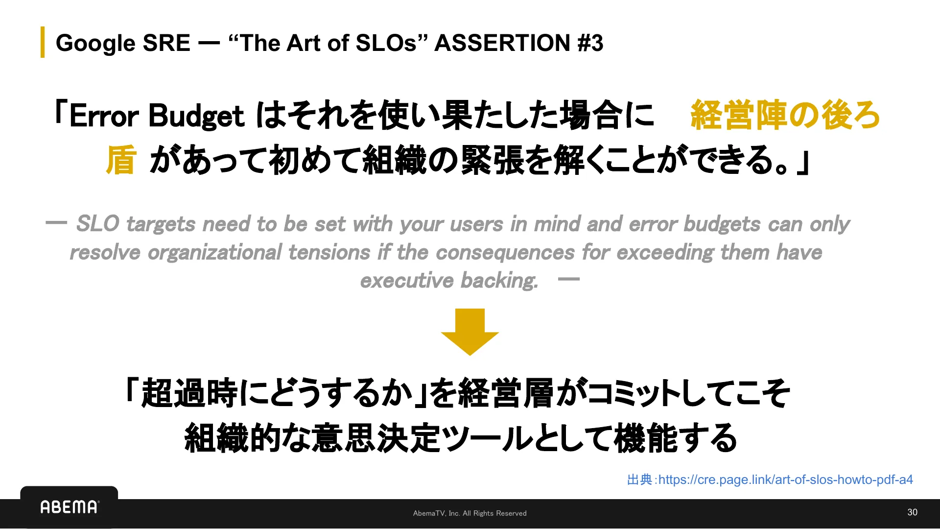 SLI/SLO 入門 - Page 30