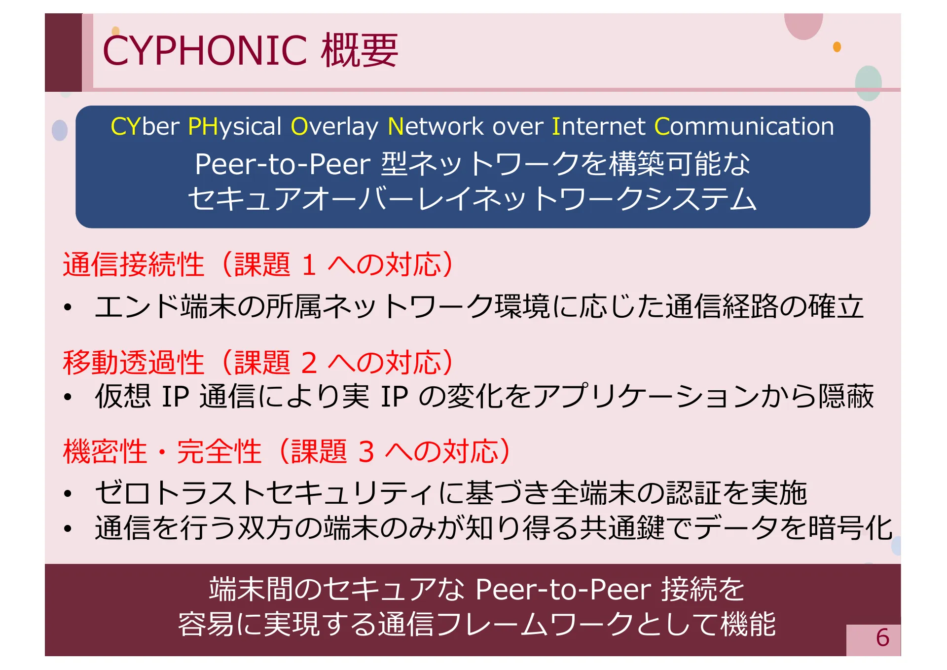 Study on Methods for Achieving Service Extensibility in Secure Overlay Network Systems - Page 6